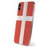 Denmark Flag Distressed iPhone X Skin