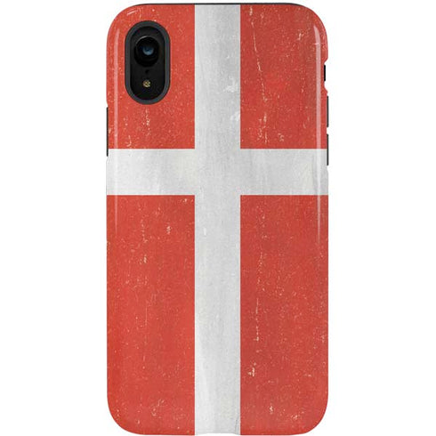 Denmark Flag Distressed iPhone XR Pro Case