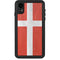 Denmark Flag Distressed iPhone XR Waterproof Case