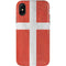 Denmark Flag Distressed iPhone XS Pro Case