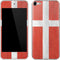 Denmark Flag Distressed Apple iPod Skin