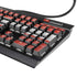 Denmark Flag Distressed K95 RGB PLATINUM Mechanical Gaming Keyboard Skin