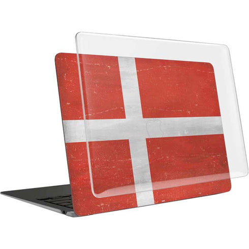 Denmark Flag Distressed MacBook Air 13in (2020) Case plus Skin