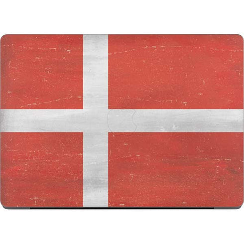 Denmark Flag Distressed MacBook Pro 14in (2021-24) Skin