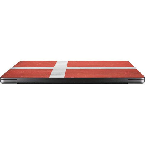 Denmark Flag Distressed MacBook Pro 14in (2021-24) Skin
