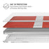 Denmark Flag Distressed MacBook Pro 16in (2019-20) Case plus Skin