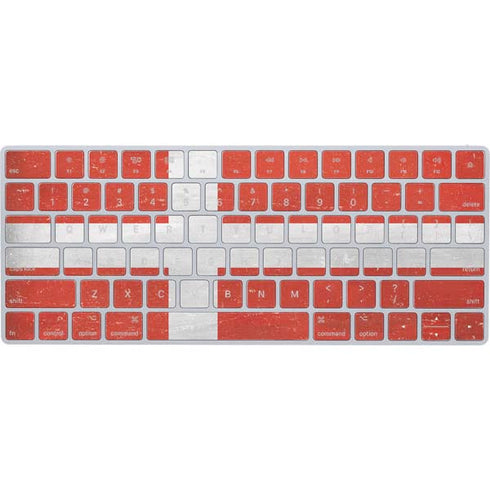 Denmark Flag Distressed Magic Keyboard Skin