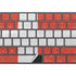 Denmark Flag Distressed Magic Keyboard with Numeric Keypad Skin