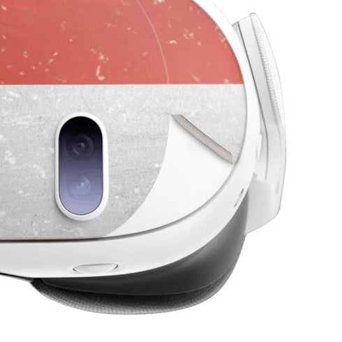 Denmark Flag Distressed Meta Quest 3 Skin