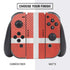 Denmark Flag Distressed Nintendo Switch Bundle Skin