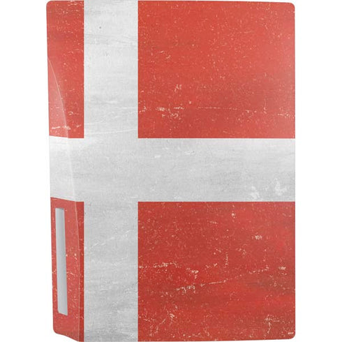 Denmark Flag Distressed PS5 Bundle Skin