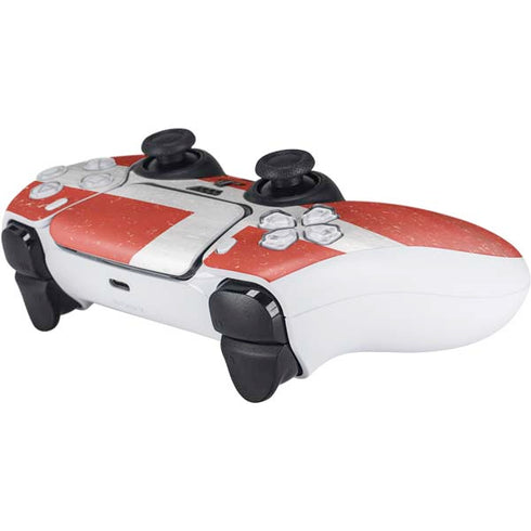 Denmark Flag Distressed PS5 Controller Skin