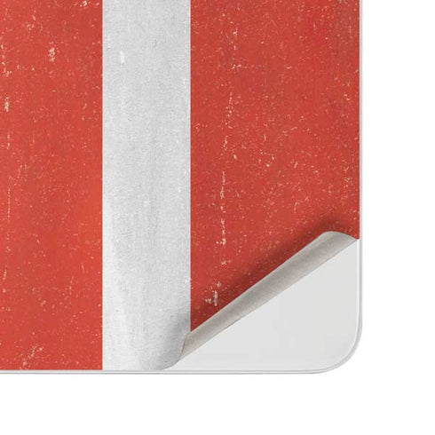 Denmark Flag Distressed Surface Duo Skin