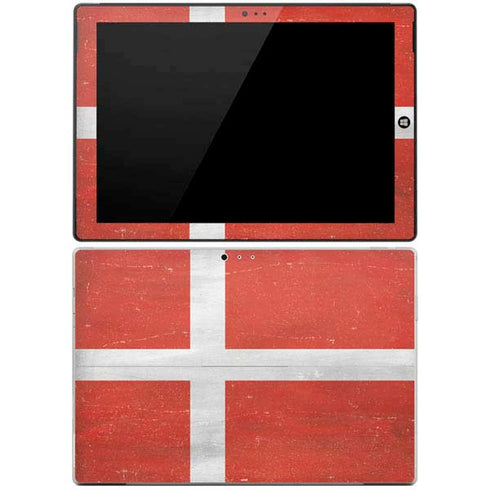 Denmark Flag Distressed Surface Pro 3 Skin