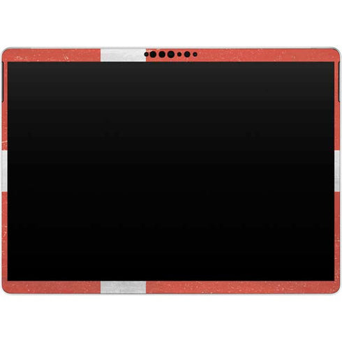 Denmark Flag Distressed Surface Pro 8 Skin