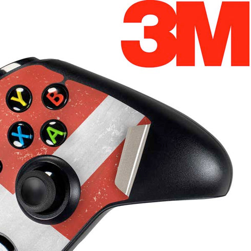Denmark Flag Distressed Xbox One Controller Skin