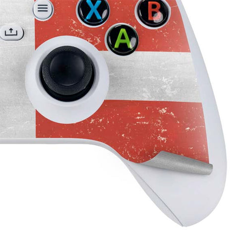 Denmark Flag Distressed Xbox Series S Controller Skin