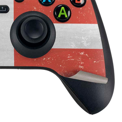 Denmark Flag Distressed Xbox Series X Controller Skin