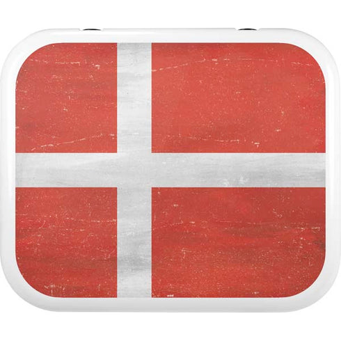 Denmark Flag Distressed YETI Roadie 24 Hard Cooler Skin