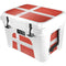 Denmark Flag Distressed YETI Tundra 35 Hard Cooler Skin