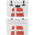 Denmark Flag Distressed YETI Tundra 35 Hard Cooler Skin