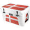 Denmark Flag Distressed YETI Tundra 45 Hard Cooler Skin