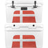 Denmark Flag Distressed YETI Tundra 45 Hard Cooler Skin