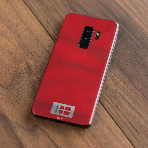 Denmark Soccer Flag Galaxy S9 Plus Skin