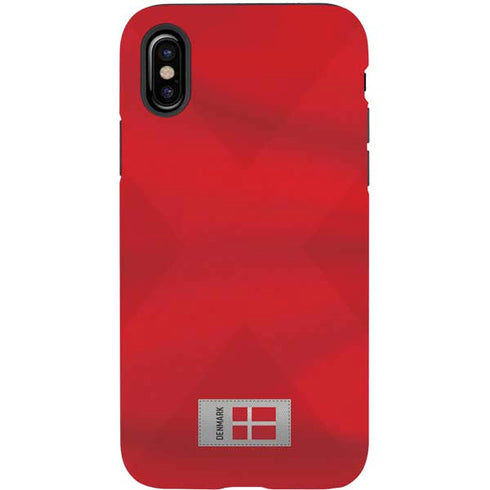 Denmark Soccer Flag iPhone X Pro Case
