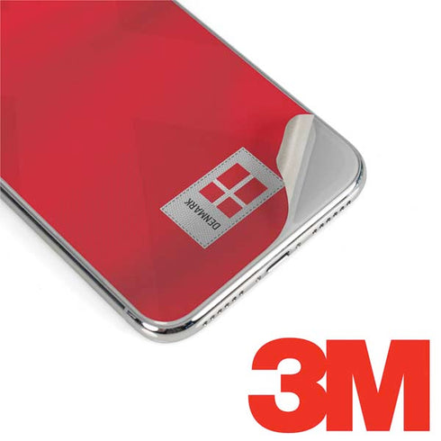 Denmark Soccer Flag iPhone X Skin