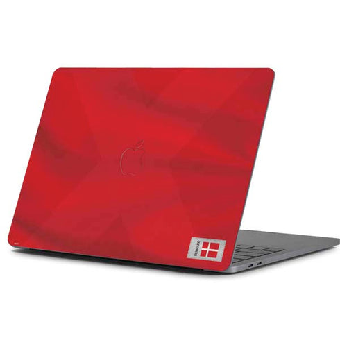 Denmark Soccer Flag Apple MacBook Pro 13-inch Skin