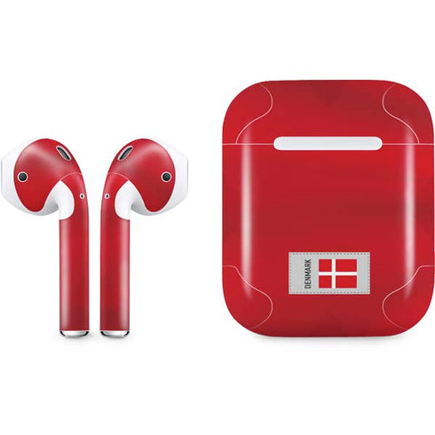 Denmark Soccer Flag Apple AirPods Skin