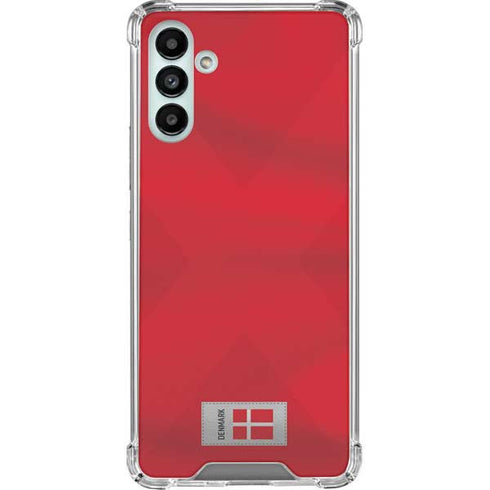 Denmark Soccer Flag Galaxy A13 5G Clear Case