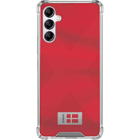 Denmark Soccer Flag Galaxy A15 5G Clear Case