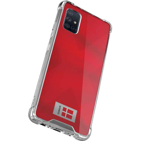 Denmark Soccer Flag Galaxy A51 5G Clear Case