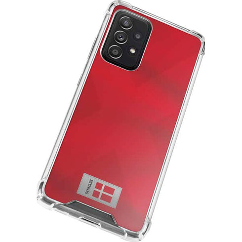 Denmark Soccer Flag Galaxy A52 5G Clear Case