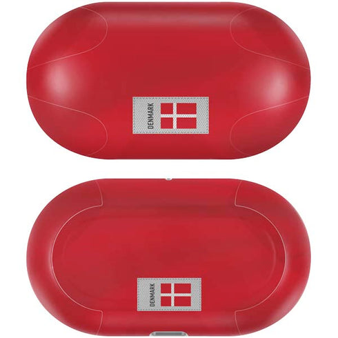 Denmark Soccer Flag Galaxy Buds Plus Skin