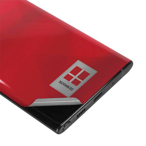 Denmark Soccer Flag Galaxy Note 10 Skin