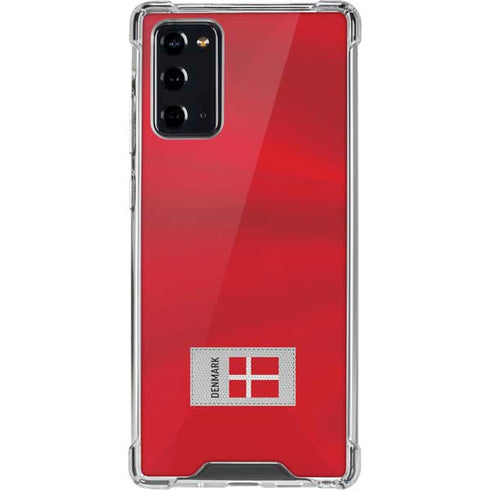 Denmark Soccer Flag Galaxy Note20 5G Clear Case