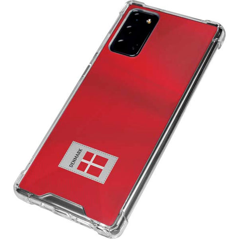 Denmark Soccer Flag Galaxy Note20 5G Clear Case