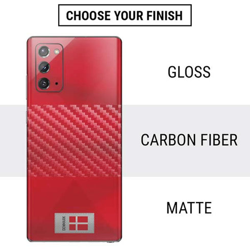 Denmark Soccer Flag Galaxy Note20 5G Skin