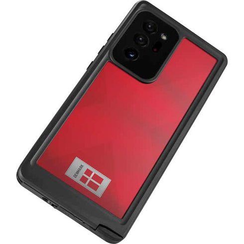 Denmark Soccer Flag Galaxy Note20 Ultra 5G Waterproof Case