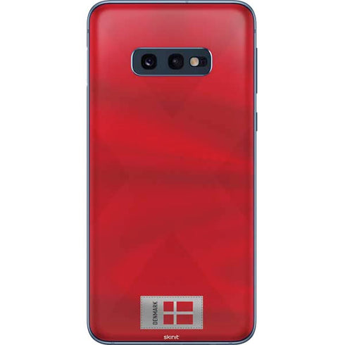 Denmark Soccer Flag Galaxy S10e Skin