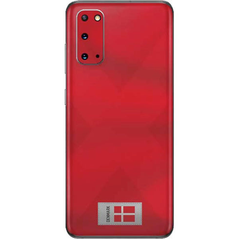 Denmark Soccer Flag Galaxy S20 Skin