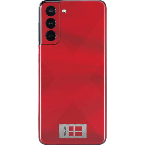 Denmark Soccer Flag Galaxy S21 5G Skin