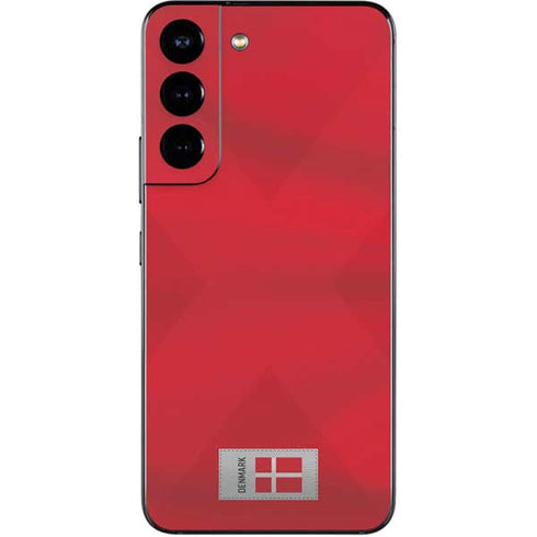 Denmark Soccer Flag Galaxy S22 Skin