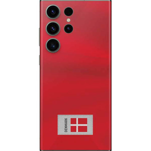 Denmark Soccer Flag Galaxy S23 Ultra Skin