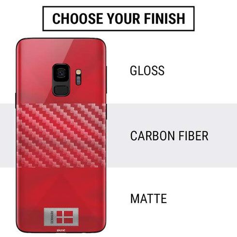 Denmark Soccer Flag Galaxy S9 Skin