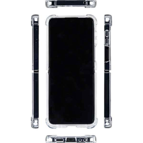 Denmark Soccer Flag Galaxy Z Flip5 5G Clear Case