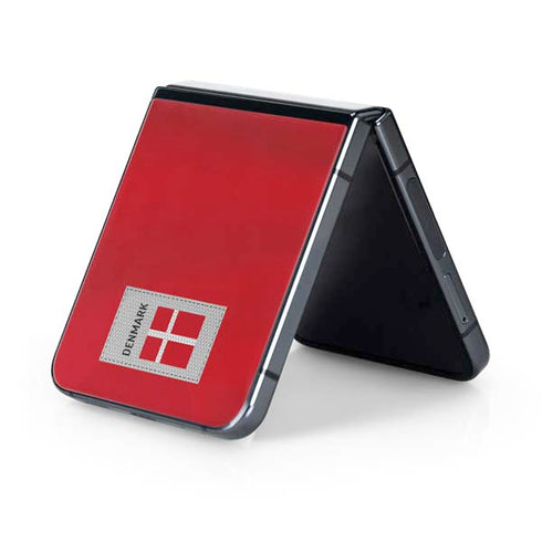 Denmark Soccer Flag Galaxy Z Flip5 5G Skin